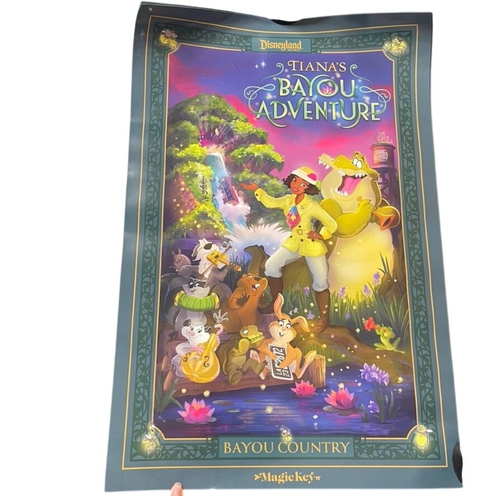 Disneyland Tiana's Bayou Adventure Magic Key Exclusive Poster Bayou Country Art‎